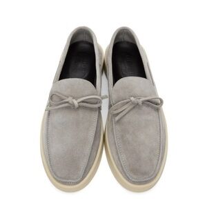 ⭐️Ermenegildo Zegna Fear of God Grey Suede Driving Moccasins—NEW Without Box 9.5